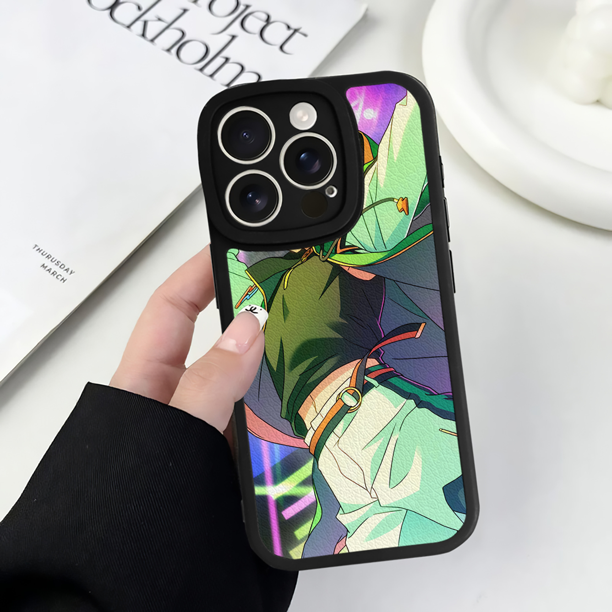 （画像用） あんさんぶるスターズ! Ensemble Stars 【iPhone 16シリーズ対応】シリコンスマホケース（レザー調） 材質：シリコン